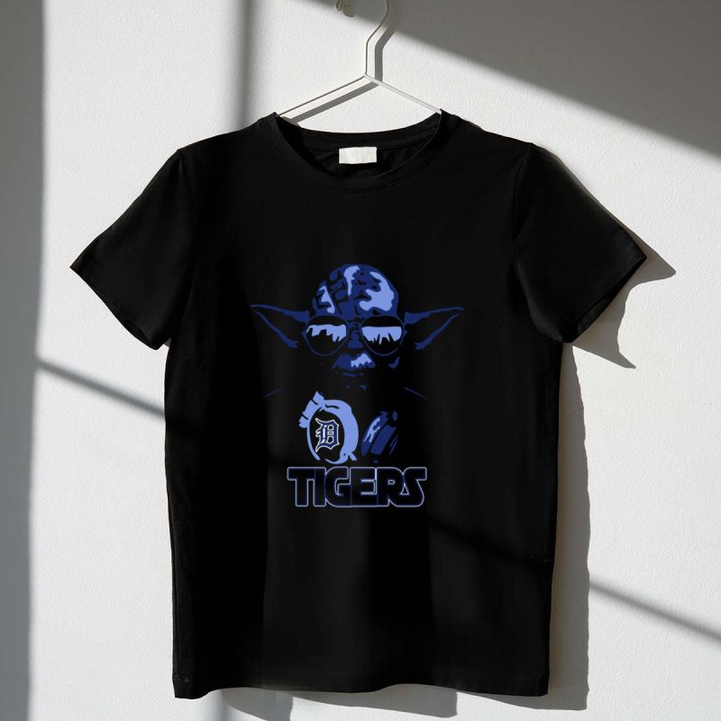 Yoda Star Wars with Detroit Tigers Baseball Logo Fusion T Shirt t shirt 1 1
