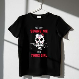 Twins Girl Jason Voorhees T-Shirt – I Can'T Scare Me Graphic Tee