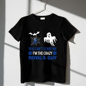Crazy Royals Guy Halloween T-Shirt - You Can'T Scare Me Kansas City Royals