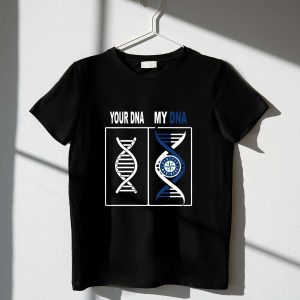 Seattle Mariners Dna-Inspired T-Shirt - Unique Genetic Design