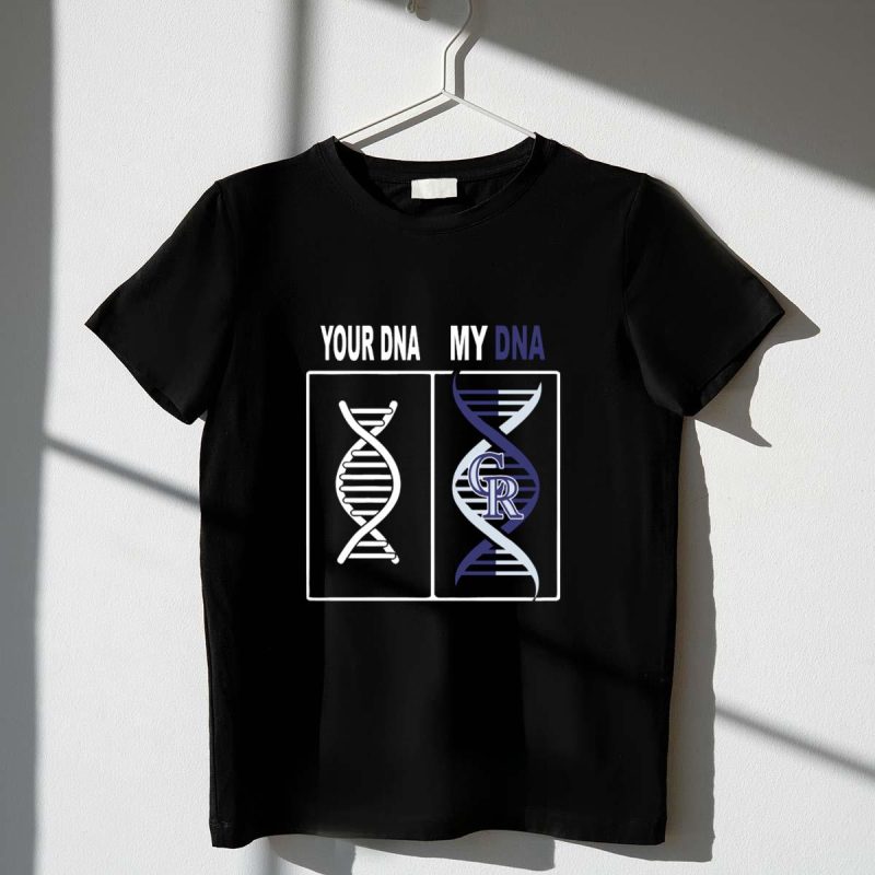 Your Dna My Dna Colorado Rockies CR Logo DNA Strands T Shirt t shirt 1 1