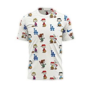 Los Angeles Dodgers Peanuts Graphic T-Shirt for Fans and Collectors