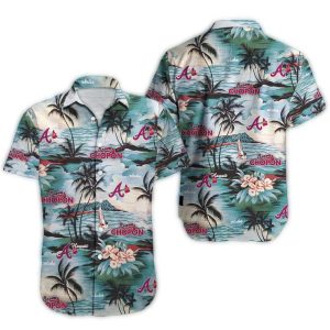 Authentic Atlanta Braves Summer Hawaiian Shirt - Island Breeze Design