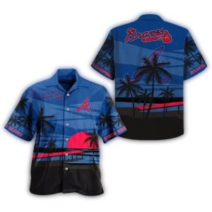Atlanta Braves Championship Sunset Hawaiian Shirt For Fans