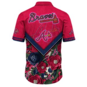 Atlanta Braves Tropical Floral Hawaiian Shirt For Summer Style
