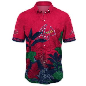 Vintage Atlanta Braves Floral Hawaiian Shirt For Stylish Fans