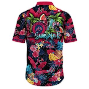 Atlanta Braves Tropical Hawaiian Shirt With Pineapple Print