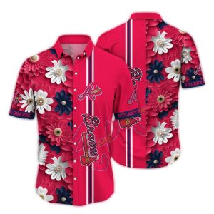 Atlanta Braves Floral Blossom Hawaiian Shirt For Fans And Casual Wear