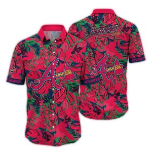 Atlanta Braves Floral Print Hawaiian Shirt For Summer Style