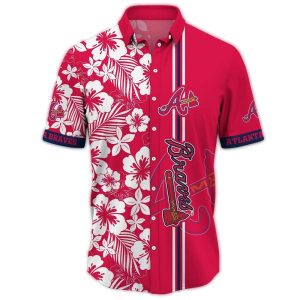Retro Atlanta Braves Floral Hawaiian Shirt For Fans