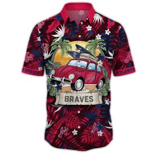 Atlanta Braves Tropical Hawaiian Shirt For Camping And Vacation Fun