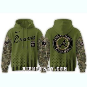 Atlanta Braves Military Appreciation Night All-Over Print Hoodie