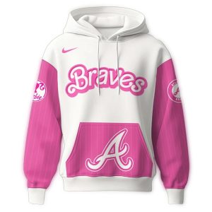 Atlanta Braves Barbie Night Game All-Over Print Hoodie For Fans