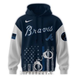 Atlanta Braves Law Enforcement Appreciation Day All-Over Print Hoodie