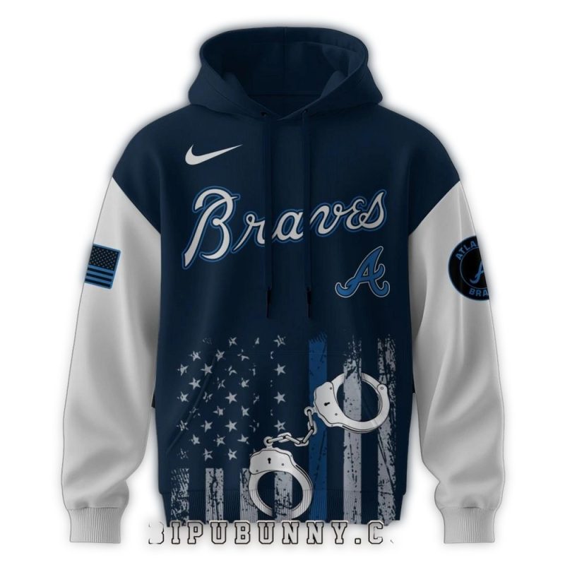 atlanta braves mlb x law enforcement appreciation day hoodie and pants 2 bo9iS