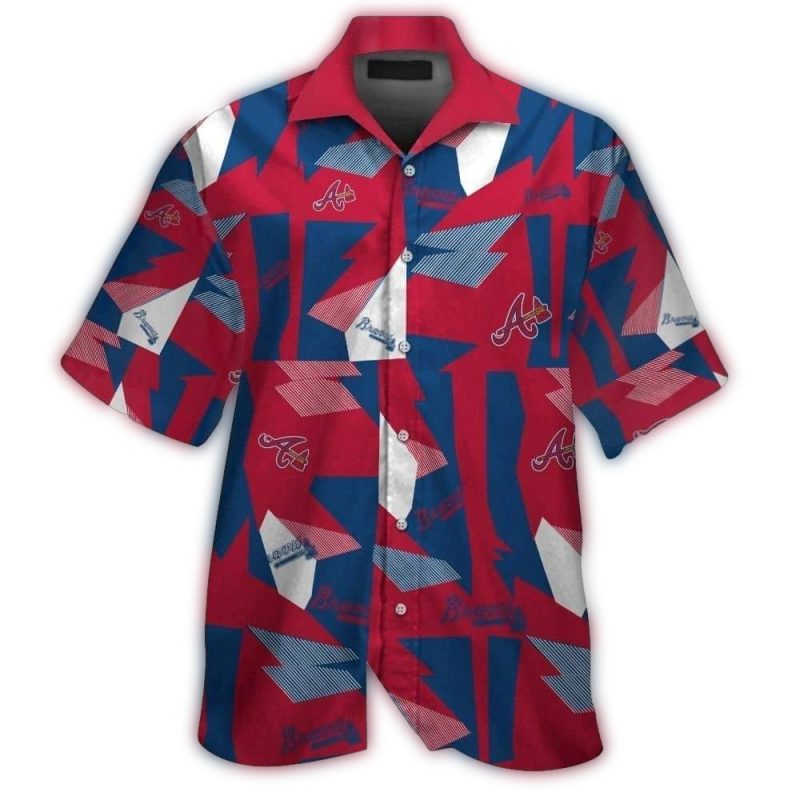 atlanta braves short sleeve hawaiian shirt tropical button up 7731 6jfu6