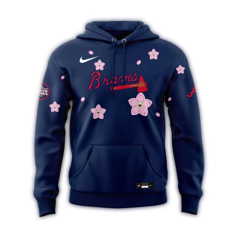 atlanta braves takashi murakami 2025 tokyo series hoodie 2 4Pzai