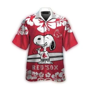 Snoopy Boston Red Sox Hawaiian Shirt for Fans - Stylish Summer Wear