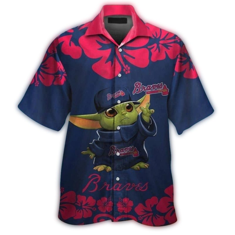baby yoda atlanta braves hawaiian short sleeve tropical shirt 2104 8xr6i
