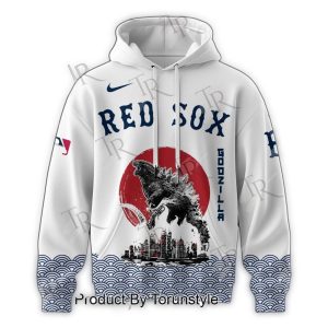 Boston Red Sox 2025 Godzilla All Over Print Hoodie