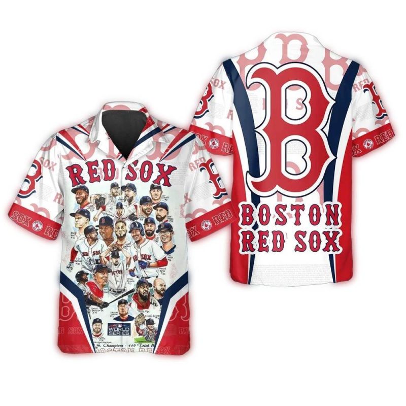 Boston Red Sox All-Stars Tribute Hawaiian Shirt for Fans and Collectors - Image 3