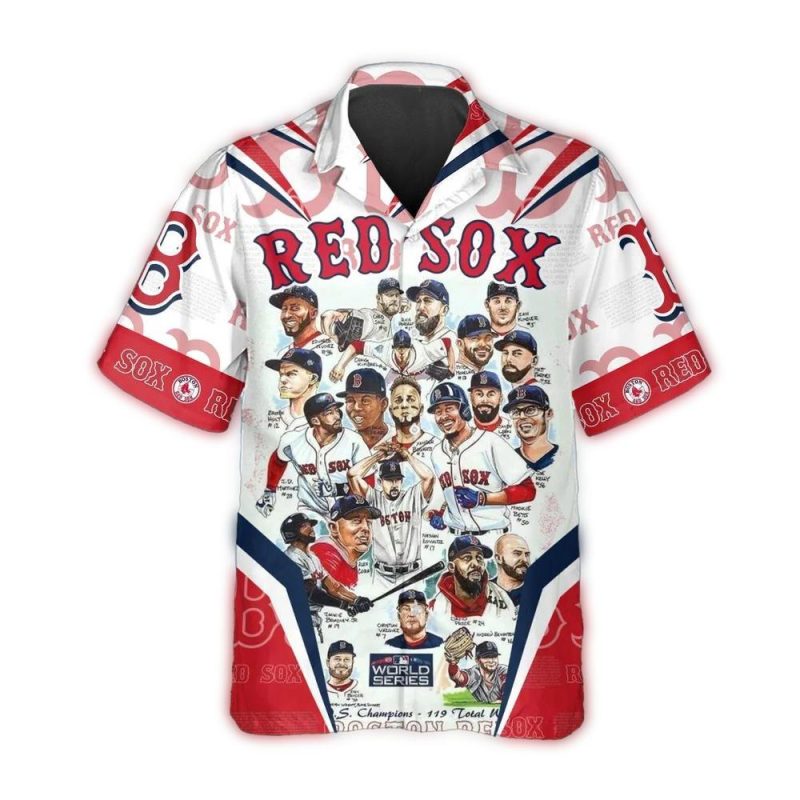 Boston Red Sox All-Stars Tribute Hawaiian Shirt for Fans and Collectors - Image 2