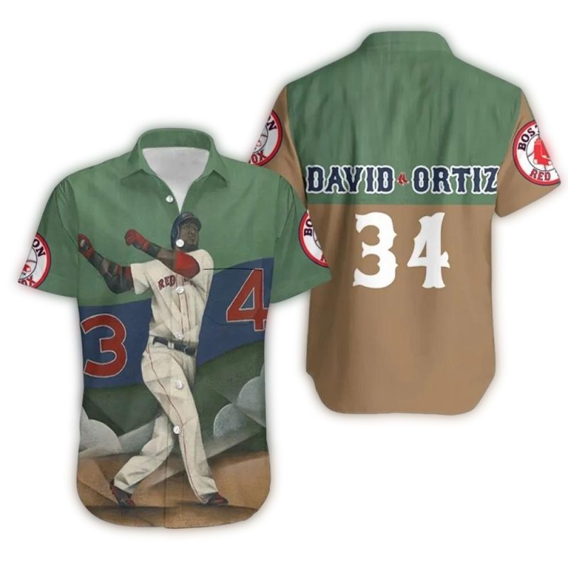 David Ortiz Boston Red Sox Legend Hawaiian Shirt for Fans