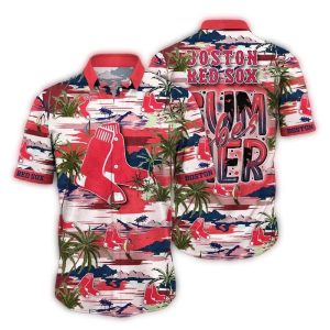 Boston Red Sox Hawaiian Shirt - Endless Summer Beach Vibes Apparel