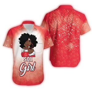 Boston Red Sox African Girl Team Hawaiian Shirt for Women