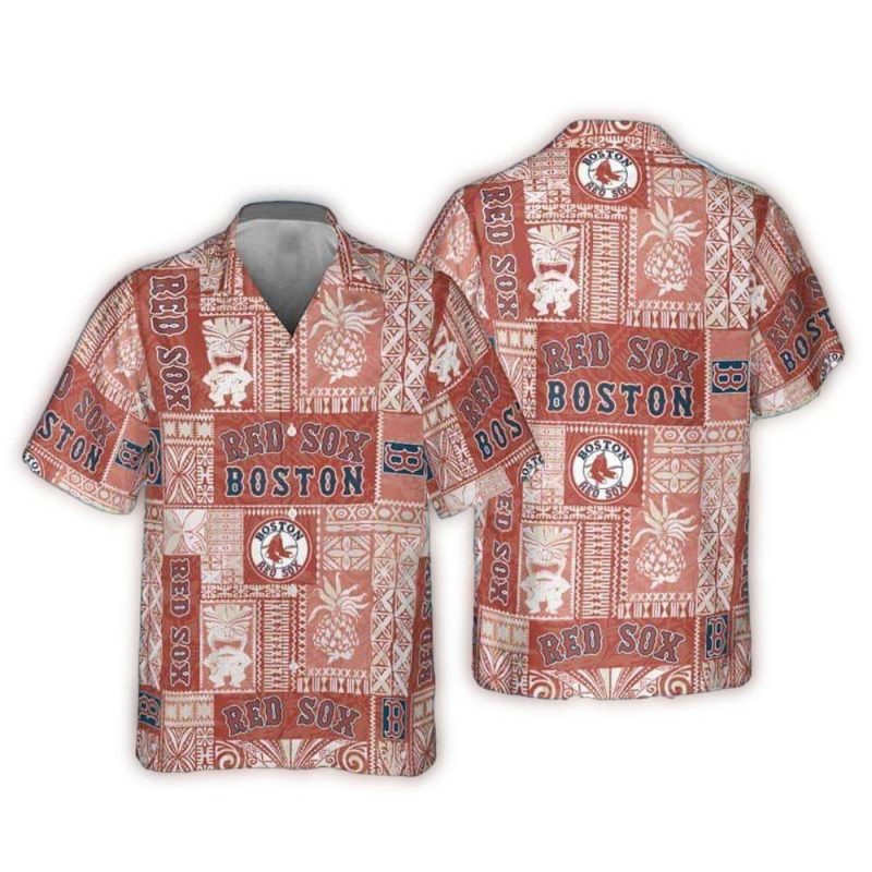 Boston Red Sox Pineapple Pattern Hawaiian Shirt for Stylish Fans
