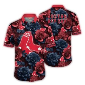 Boston Red Sox Midnight Rose Hawaiian Shirt for Fans and Collectors