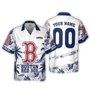 Personalized Boston Red Sox Coconut Tropical Hawaiian Shirt for Fans