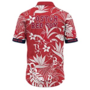 Boston Red Sox Floral Print Red Hawaiian Shirt for Men and Women