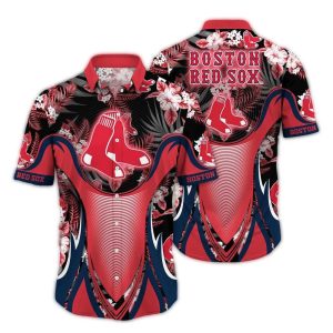 Boston Red Sox Floral Pattern Hawaiian Shirt for Fans and Summer Style