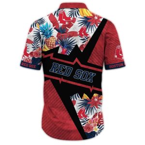 Boston Red Sox Pineapple Print Hawaiian Shirt for Summer Fun