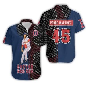 Pedro Martínez Boston Red Sox Hawaiian Shirt - Legend Series Design