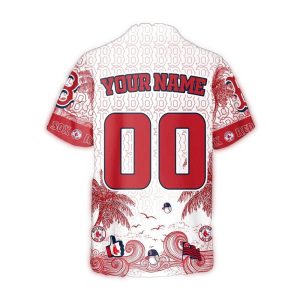 Personalized Boston Red Sox Retro Waves Hawaiian Shirt for Fans