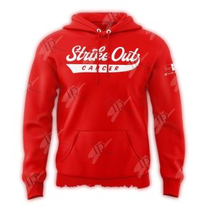 Personalized and Number Boston Red Sox Strike Out Cancer All Over Print Hoodie