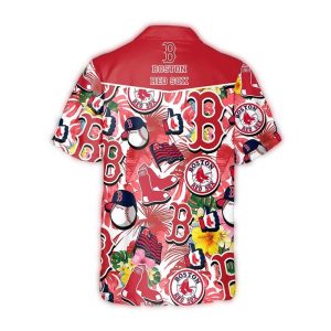 Boston Red Sox Tropical Logo Collage Hawaiian Shirt for Men & Women