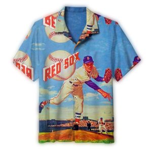 Vintage Boston Red Sox Hawaiian Shirt for Fans - Retro Style T-Shirt