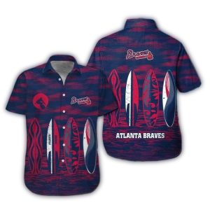 Atlanta Braves Hawaiian Shirt - Surf Style Beachwear For Fans