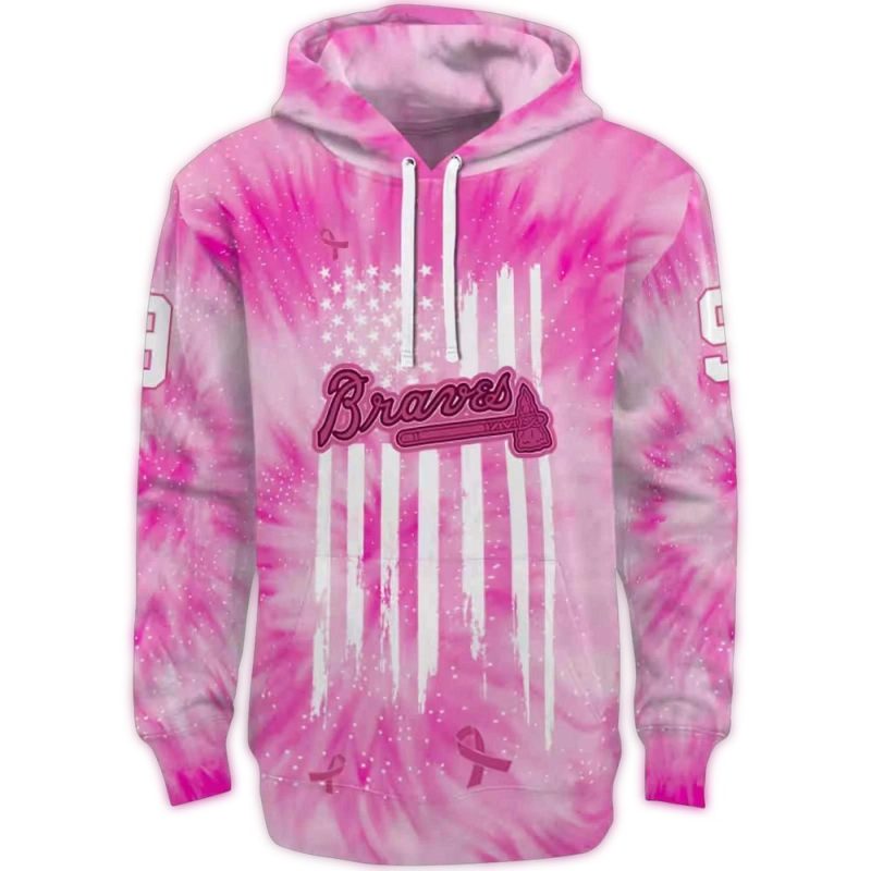 custom atlanta braves cancer support pink hoodie best selling