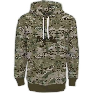 Personalized Atlanta Braves Military Camo All-Over Print Hoodie