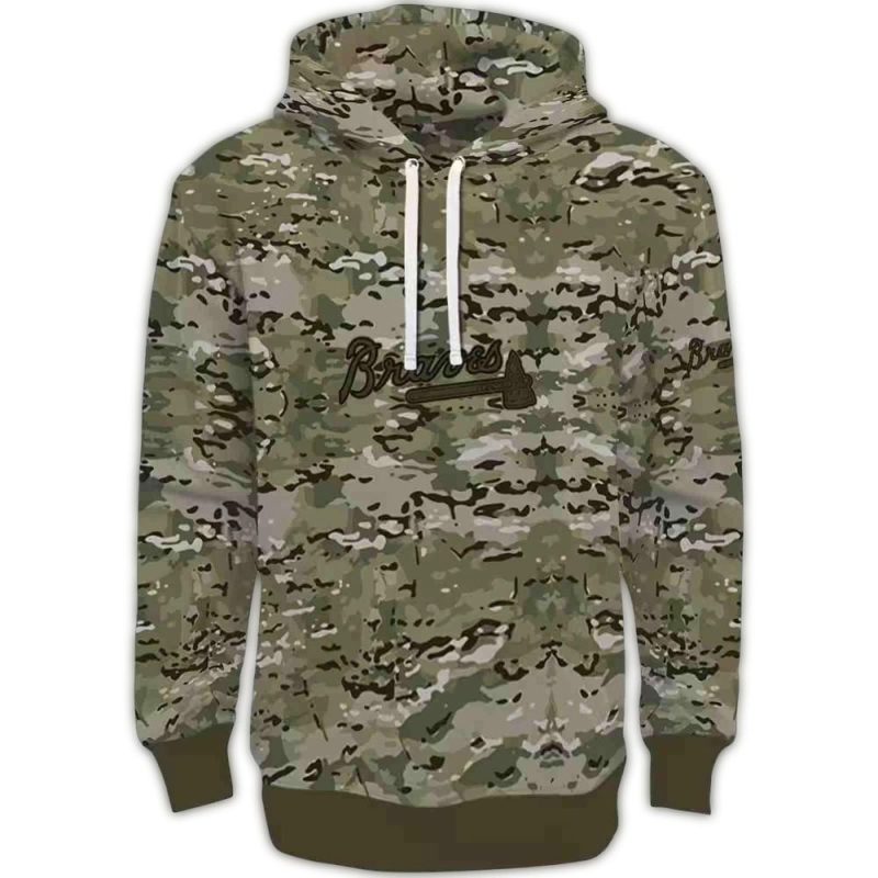 custom atlanta braves military style hoodie best selling