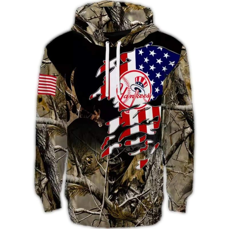 custom new york yankees tree camo hoodie best selling 1