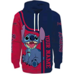 Custom Atlanta Braves All-Over Print Hoodie For Fans