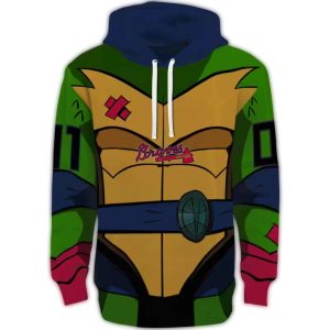 Custom Atlanta Braves Superhero Armor All-Over Print Hoodie