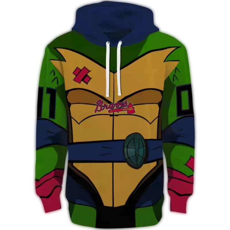customized atlanta braves superhero armor navy green hoodie best selling