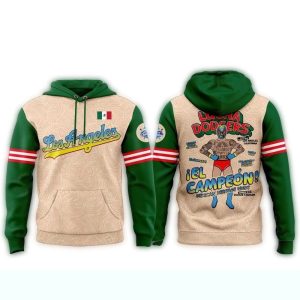 Dodgers 2025 Mexican Heritage Night All Over Print Hoodie for Fans