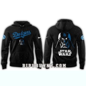 Dodgers x Star Wars Black All-Over Print Hoodie for Fans